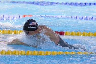 Kay: Dünya Su Sporları Şampiyonası - Erkekler 100m kurbağalama final. Eric shanteau.
