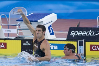 Kay: Dünya Su Sporları Şampiyonası - Erkekler 100m kelebek final. Michael phelps.