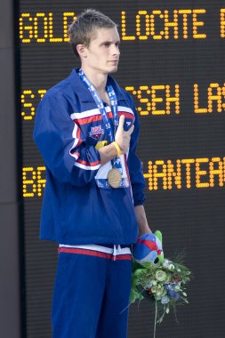 Kay: Dünya Su Sporları Şampiyonası - Erkekler 200m bireysel karışık. Eric Shanteau