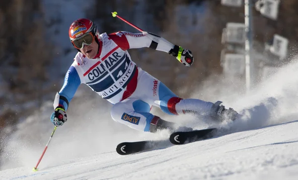 FRA: val d'isere mężczyzn gs. Cuche didier. — Zdjęcie stockowe