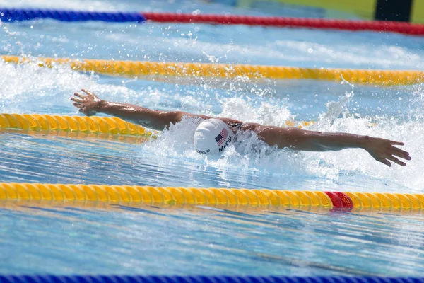 SWM: Campeonato Mundial de Acuática - Hombres 100m mariposa calificativo — Foto de Stock