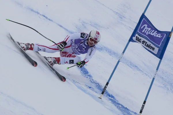 FRA: Alpine skiing Val D'Isere Super Combined. Andrea Fischbacher. — Stock Photo, Image