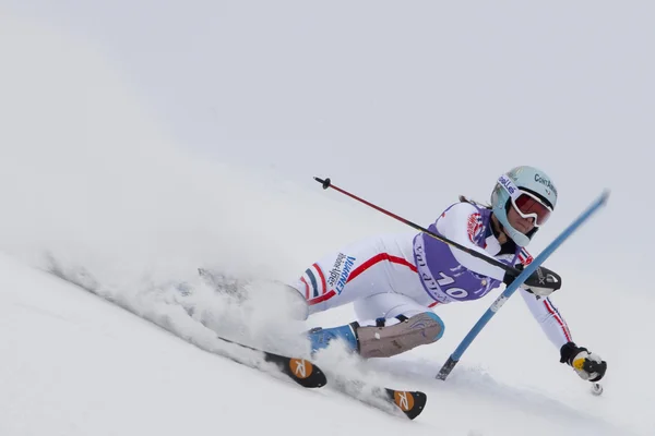 Fra: Alpine Kayak Val D'ISERE'süper kombine — Stok fotoğraf