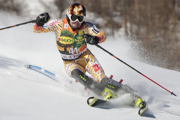 FRA: Alpin skidåkning Val D'Isere Herrarnas slalom — Stockfoto