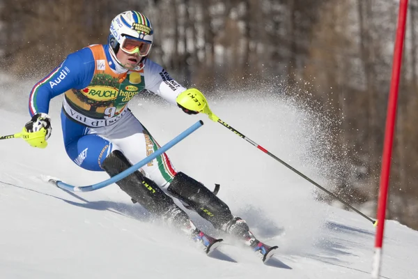 FRA: Esquí alpino Val D 'Isere slalom masculino —  Fotos de Stock