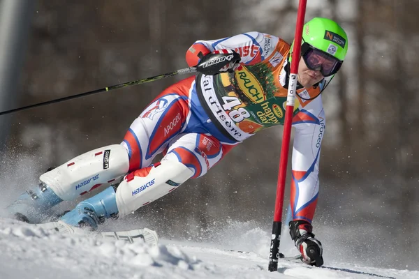 FRA: Esquí alpino Val D 'Isere slalom masculino — Foto de Stock