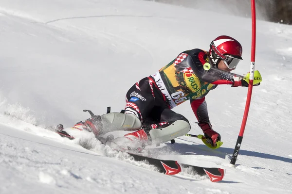 FRA: Alpin skidåkning Val D'Isere Herrarnas slalom — Stockfoto