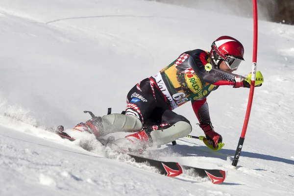 FRA: Esquí alpino Val D 'Isere slalom masculino —  Fotos de Stock