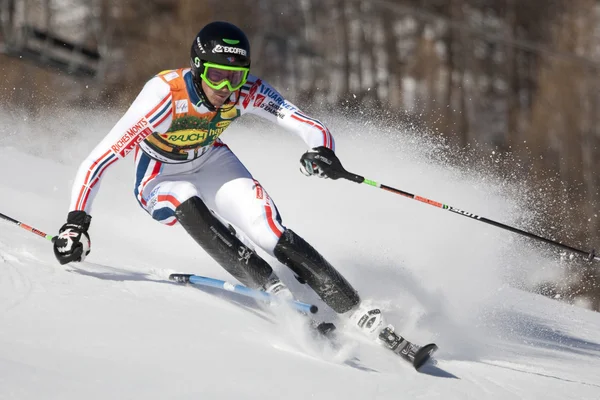 FRA: Esquí alpino Val D 'Isere slalom masculino —  Fotos de Stock