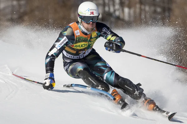 Fra: Slalom alpské lyžování Val D'Isere mužů — Stock fotografie