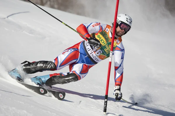 FRA: Alpine skiing Val D'Isere men's slalom. TREJBAL Filip. — Stock Photo, Image