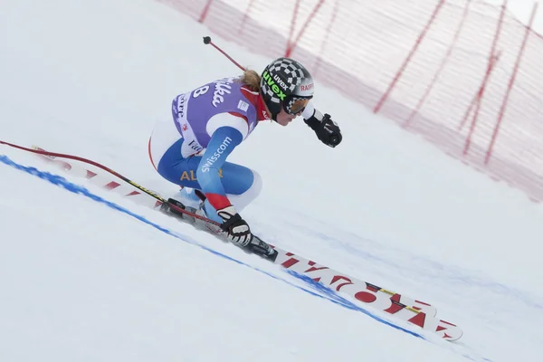 Fra: alpské lyžování val d'isere Superkombinace. Lara gut — Stock fotografie