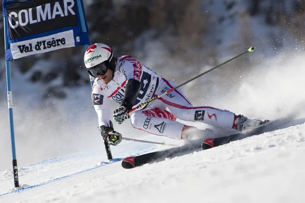 FRA: Alpine skiing Val D'Isere men's GS. SCHOERGHOFER Philipp. — Stock Photo, Image