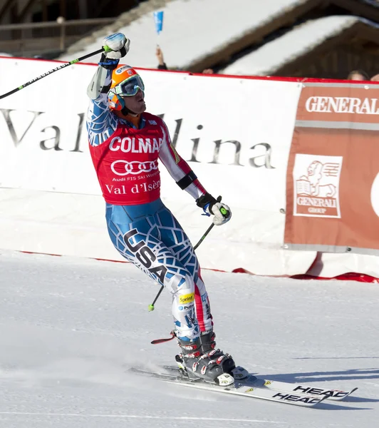 FRA: Alpine skiing Val D'Isere men's GS. LIGETY Ted . — Stock Photo, Image