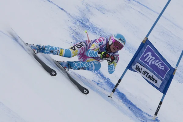 Fra: alpine Kayak val D'ISERE'süper kombine. Julia mancuso. — Stok fotoğraf