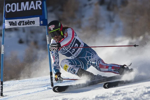 FRA: val d'isere mężczyzn gs. Nickerson warner. — Zdjęcie stockowe