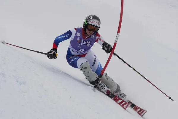 FRA: Esquí alpino Val D 'Isere Super Combined. Lara Gut . — Foto de Stock
