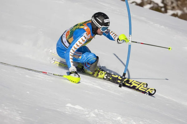 Fra: alpine Kayak val D'ISERE'erkekler slalom. Larsson markus. — Stok fotoğraf