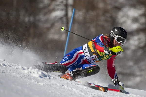 FRA: Alpejskie narciarstwo val d'isere slalom mężczyzn. Baxter noel. — Zdjęcie stockowe