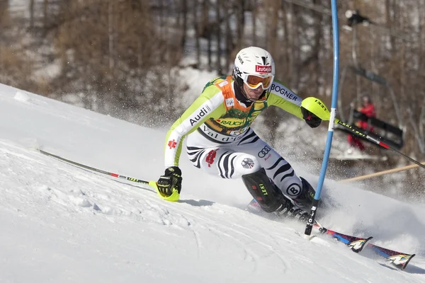 FRA: Alpine skiing Val D'Isere men's slalom. DOPFER Fritz. — Stock Photo, Image