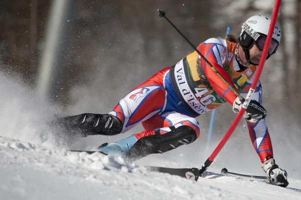 Fra: alpské lyžování val d'isere muži slalom. Trejbal filip. — Stock fotografie