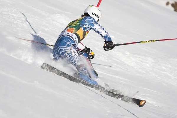 FRA: Alpine skiing Val D'Isere men's slalom. KASPER Nolan. — Stock Photo, Image