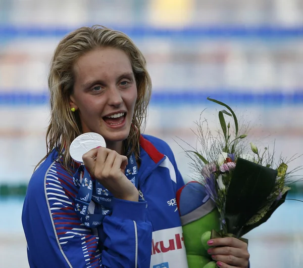 SWM: zwemmen Wereldkampioenschap - womens 100m vrije stijl definitieve. Fran halsall. — Stockfoto