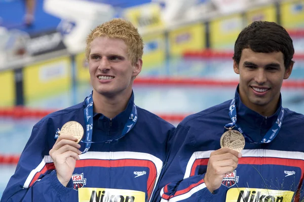 SWM: Campeonato Mundial de Aquáticos - Mens 4 x 200m freestyle final — Fotografia de Stock