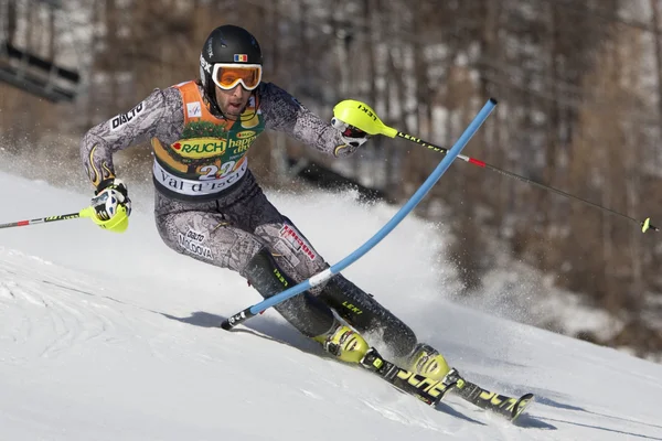 Fra: alpine Kayak val D'ISERE'erkekler slalom. Imboden urs. — Stok fotoğraf