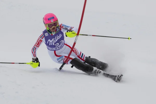 FRA: Alpine skiing Val D'Isere Super Combined. Margot Bailet. — Stock Photo, Image