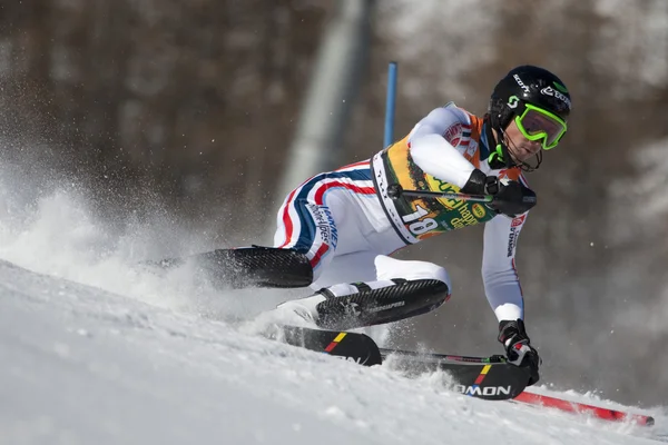 FRA: Alpine skiing Val D'Isere men's slalom. MISSILLIER Steve. — Stock Photo, Image