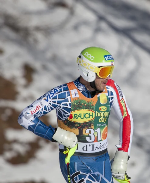 Fra: Slalom alpské lyžování Val D'Isere mužů — Stock fotografie