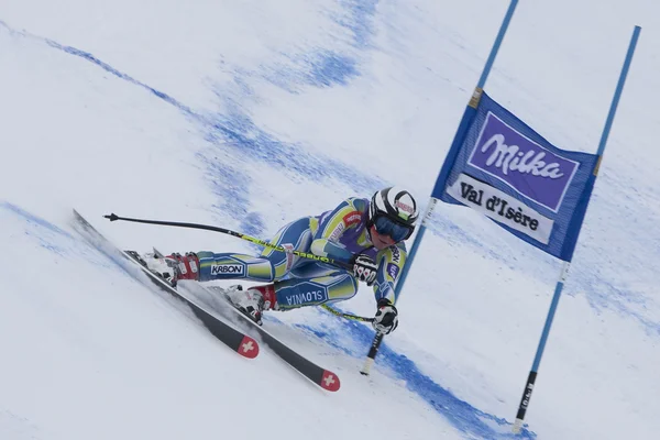 FRA: Alpine skiing Val D'Isere Super Combined. Marusa Ferk. — Stock Photo, Image