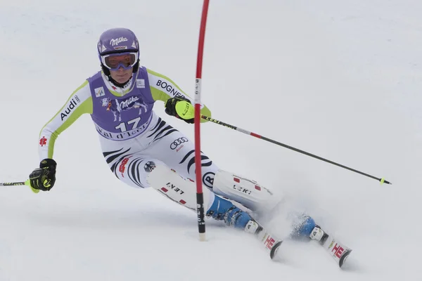 FRA: Alpine skiing Val D'Isere Super Combined. Maria Riesch. — Stock Photo, Image