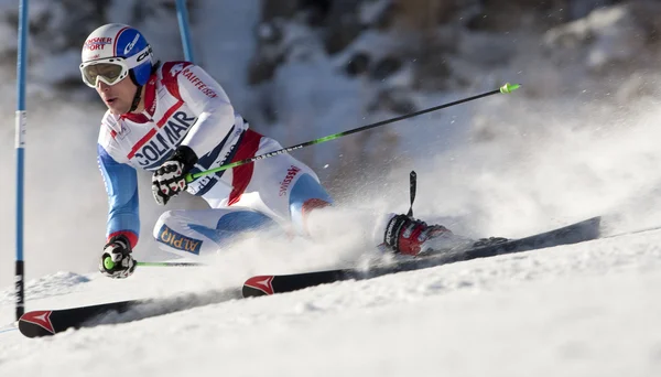 FRA: alpin skidåkning val d'isere mäns gs. Janka carlo. — Stockfoto