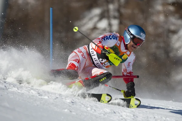 FRA: Alpine skiing Val D'Isere men's slalom. PALANDER Kalle. — Stock Photo, Image