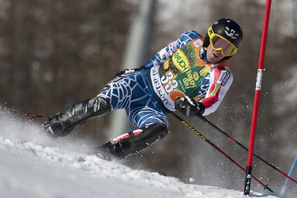 Fra: alpské lyžování val d'isere muži slalom. Chodounsky david. — Stock fotografie