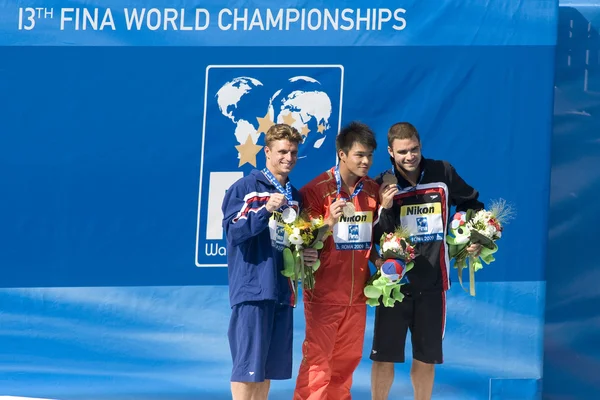 DIV: Final 3m competencia de buceo masculino — Foto de Stock