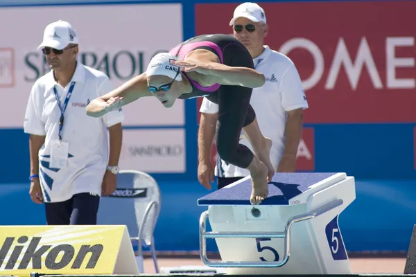 SWM: Mistrovství světa v plavání - dámské 100m prsa. Casey carlson. — Stock fotografie