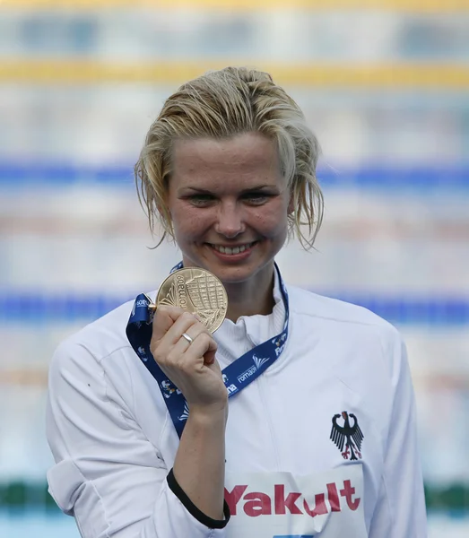 SWM: World Aquatics Championship - Womens 100m freestyle final. Britta Steffen. — Stock Photo, Image