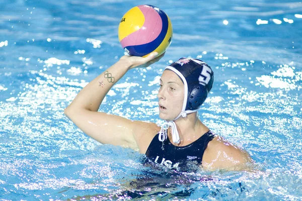 WPO: Campeonato Mundial de Aquáticos EUA vs Grécia semifinal. Lauren Wenger. . — Fotografia de Stock