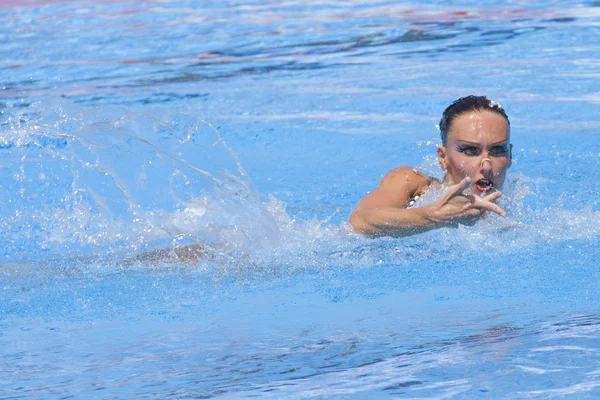 Swm: Finale Synchronschwimmen. natalia ischenko. — Stockfoto