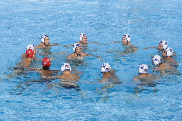 WPO: usa v Macedonië, 13e Wereldkampioenschappen zwemmen rome 09 — Stockfoto
