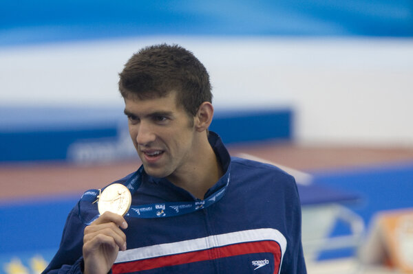 SWM: World Aquatics Championship - Mens 100m butterfly final. Michael Phelps.