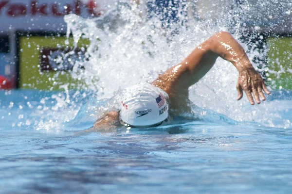 SWM: World Aquatics Championship - mens 4 x 100m medley. Nathan Adrian. — Stock Photo, Image