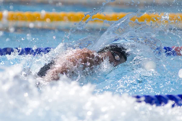 SWM: Campeonato Mundial de esportes aquáticos - mens 200m freestyle. Blake worsleySWM: zwemmen Wereldkampioenschap - mens 200 meter vrije slag. Blake worsley. — Stockfoto