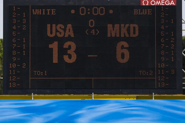 WPO: USA v Macedonia, 13th World Aquatics championships Rome 09 — Stock Photo, Image