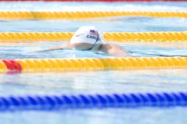 SWM: World Aquatics Championship - Womens 100m breaststroke. Casey Carlson. — Stock Photo, Image