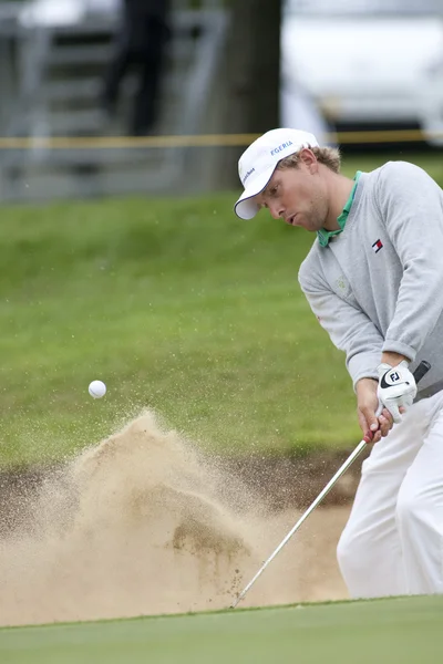 A Floris de vries (ned) akcióban a második napon a european Tour. — Stock Fotó