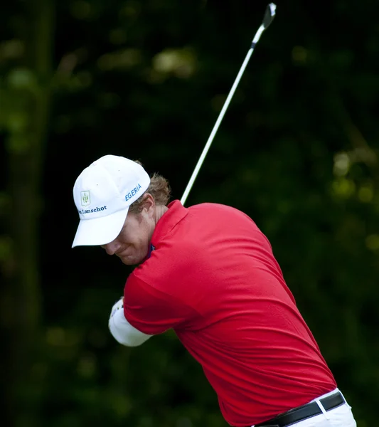 Will Besseling (NED) in action on the first day of the European Tour. — Stock Photo, Image